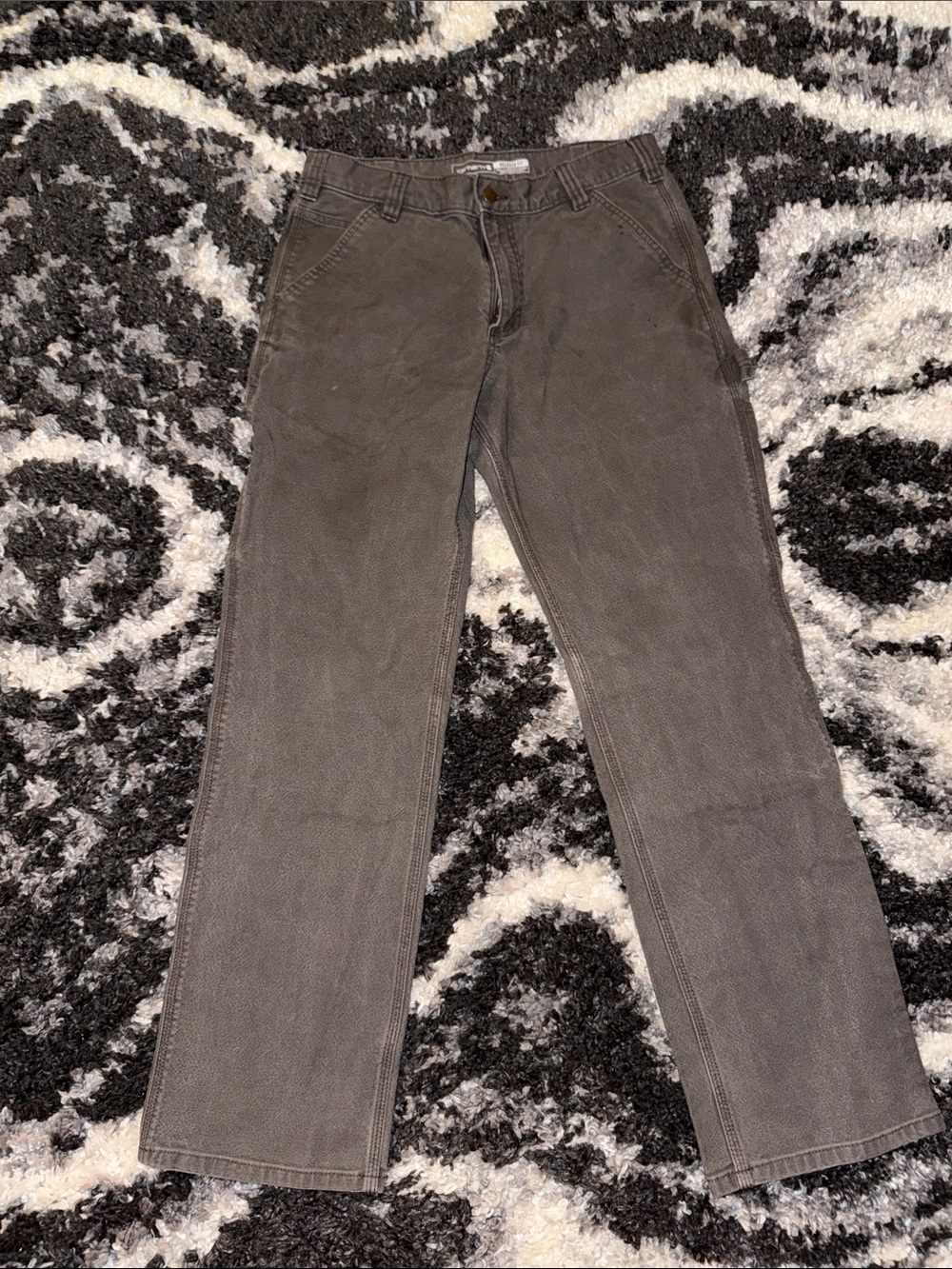 32x32 Relaxed Fit Carhartt Duck Work Pant Brown